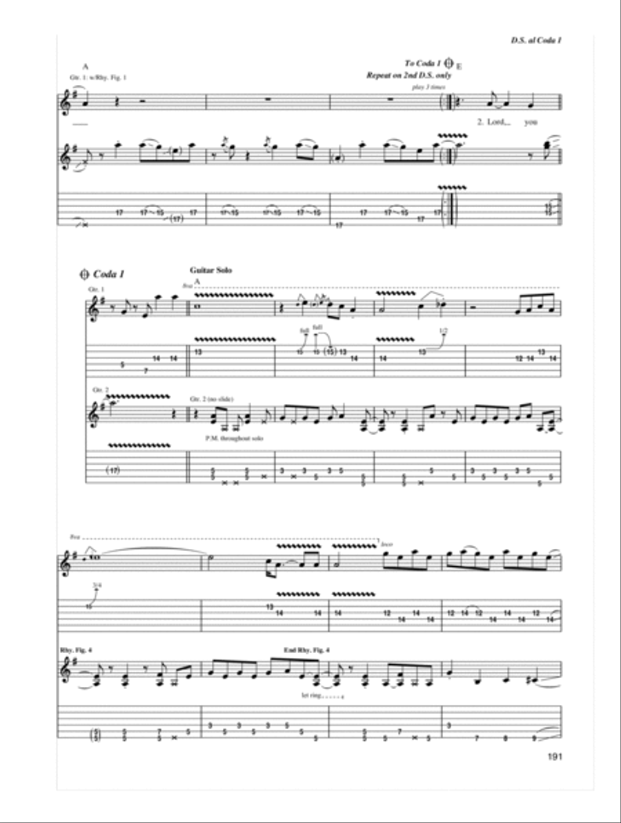 One Way Out Electric Guitar scores gallery preview page 6