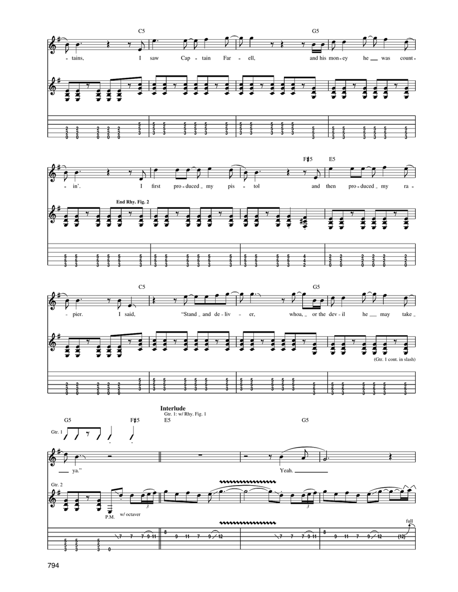 Whiskey In The Jar Whiskey In The Jar Acoustic Guitar scores gallery preview page 2
