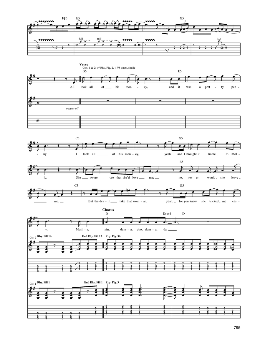 Whiskey In The Jar Whiskey In The Jar Acoustic Guitar scores gallery preview page 3