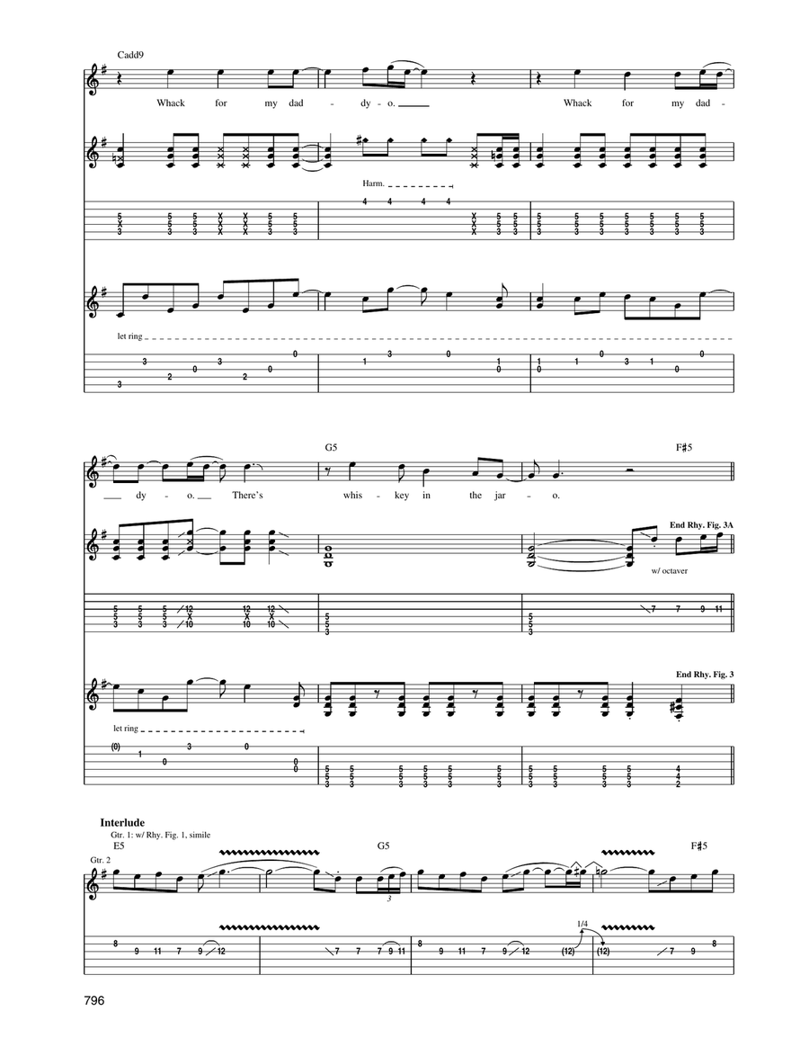 Whiskey In The Jar Whiskey In The Jar Acoustic Guitar scores gallery preview page 4