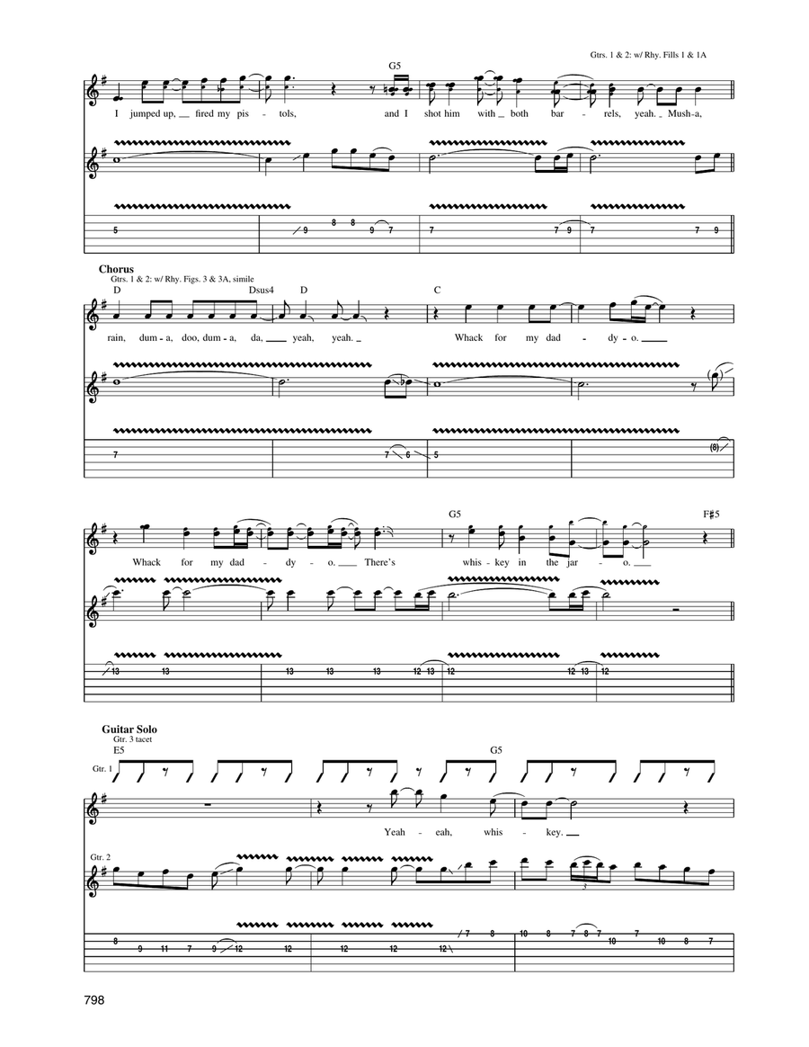 Whiskey In The Jar Whiskey In The Jar Acoustic Guitar scores gallery preview page 6