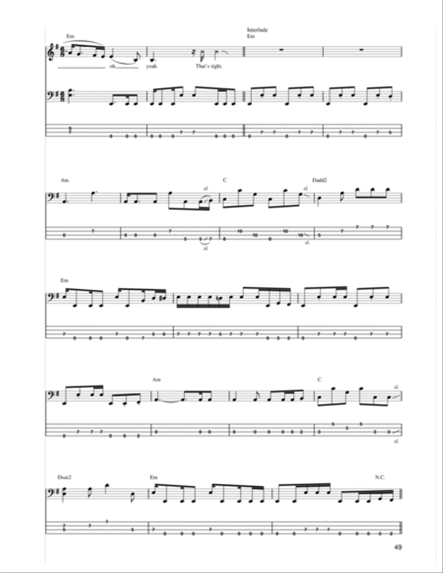 Nothing Else Matters Guitar Tablature scores gallery preview page 3