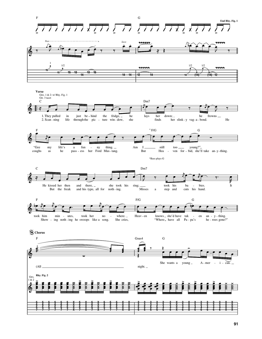 Young Americans Acoustic Guitar scores gallery preview page 2