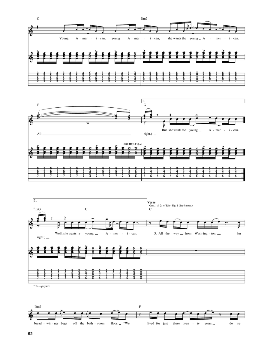 Young Americans Acoustic Guitar scores gallery preview page 3