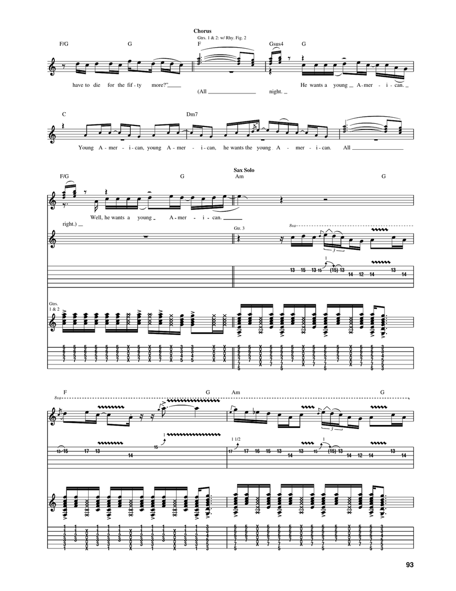 Young Americans Acoustic Guitar scores gallery preview page 4