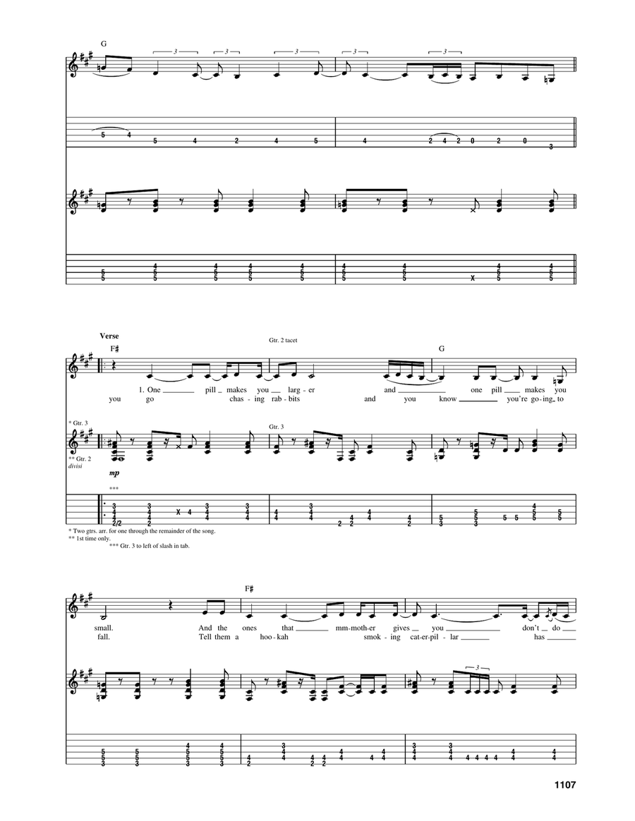 White Rabbit White Rabbit Acoustic Guitar scores gallery preview page 2