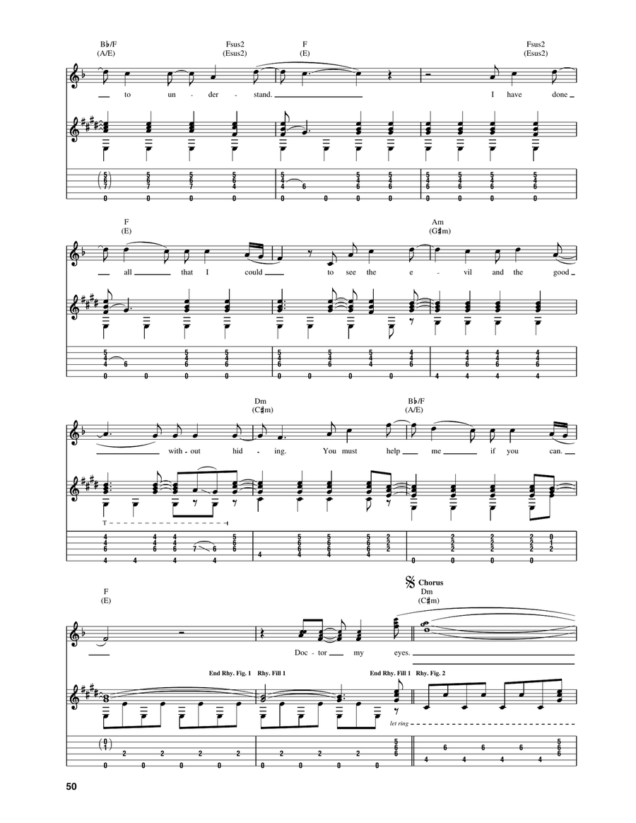 Doctor, My Eyes Doctor, My Eyes Acoustic Guitar scores gallery preview page 2