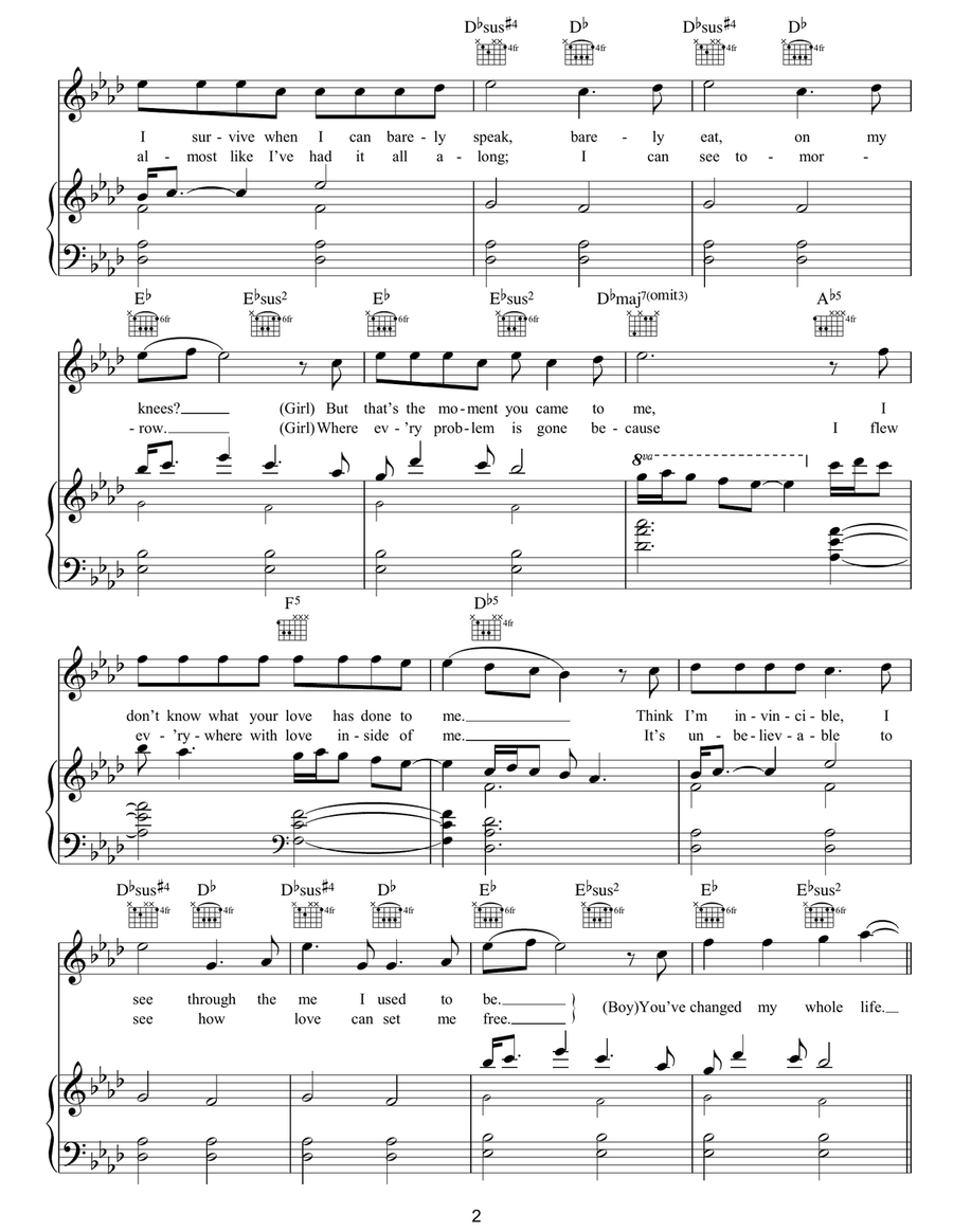 Superhuman Piano, Vocal, Guitar - Digital Sheet Music page 2