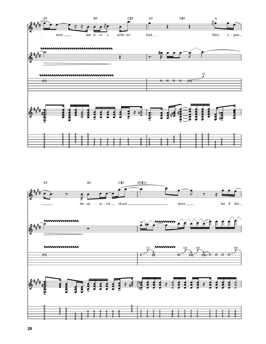 Carnival Carnival Acoustic Guitar scores gallery preview page 3
