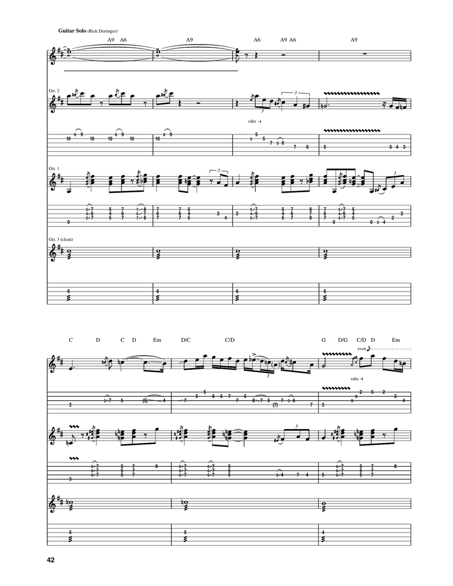 Chain Lightning Chain Lightning Acoustic Guitar scores gallery preview page 3