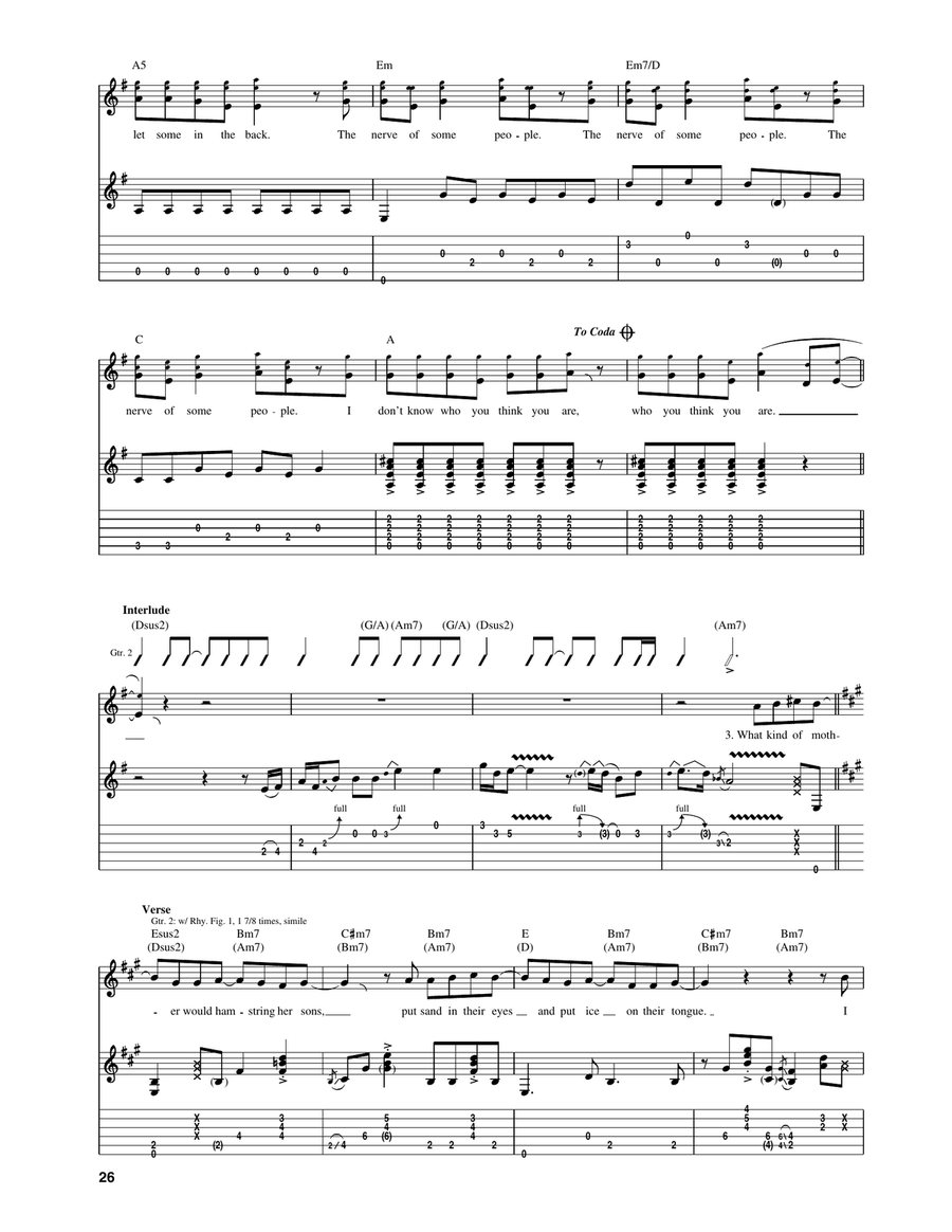 Can't Win Can't Win Acoustic Guitar scores gallery preview page 5