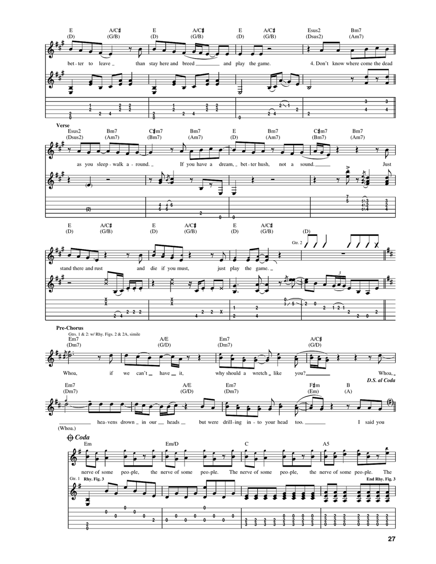 Can't Win Can't Win Acoustic Guitar scores gallery preview page 6