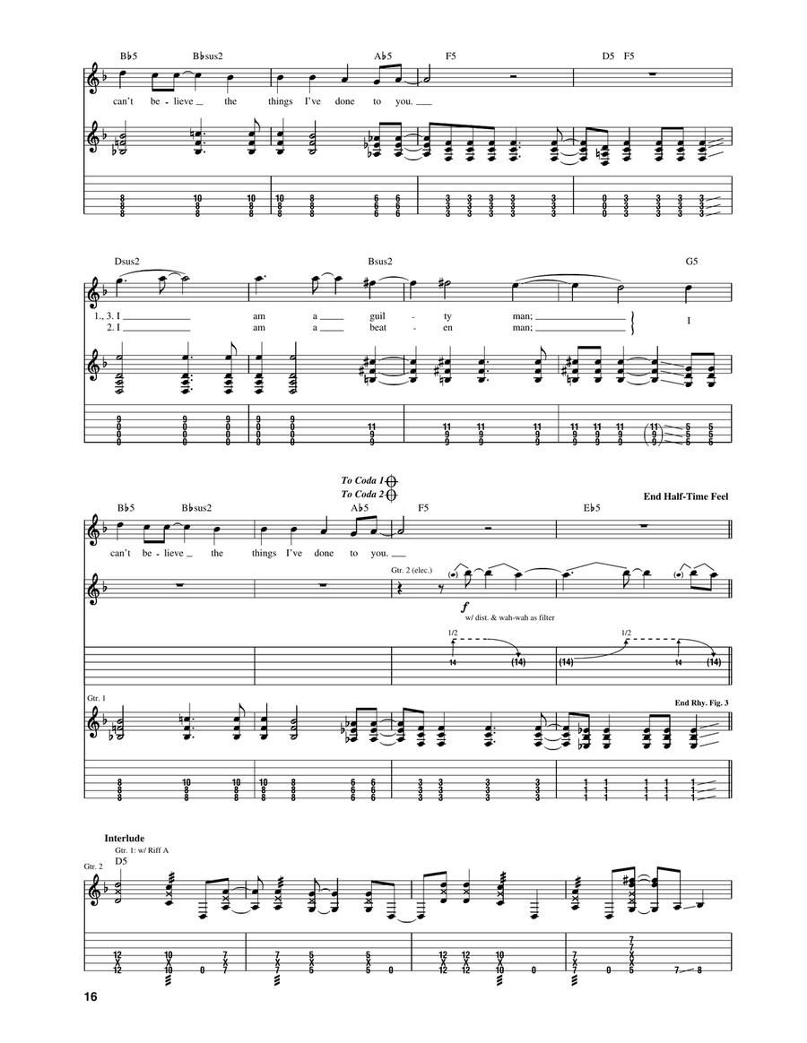 Captain Bligh Captain Bligh Acoustic Guitar scores gallery preview page 3