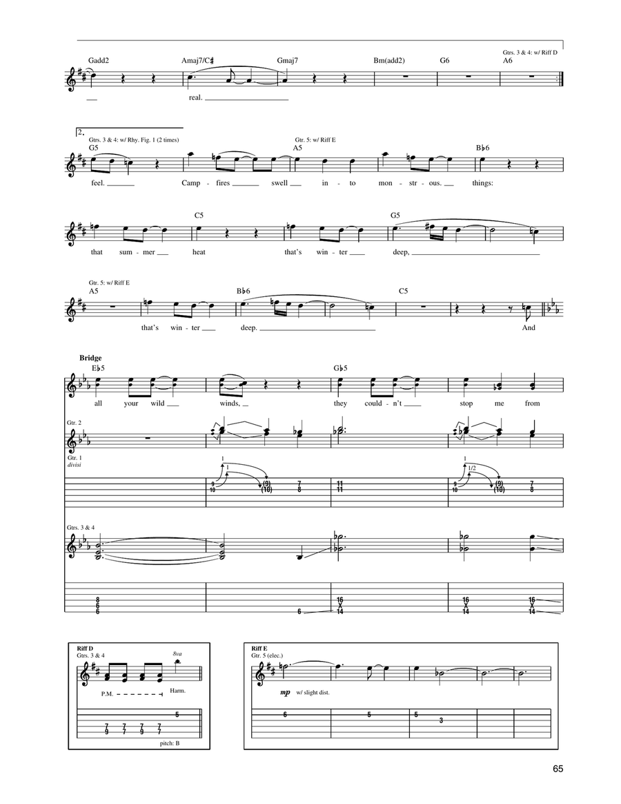 Calico Calico Acoustic Guitar scores gallery preview page 4