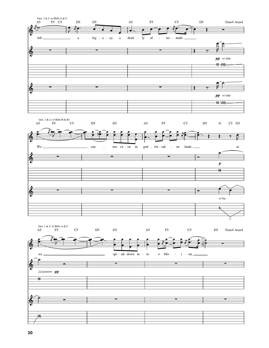 Cathedral Spires Cathedral Spires Acoustic Guitar scores gallery preview page 3