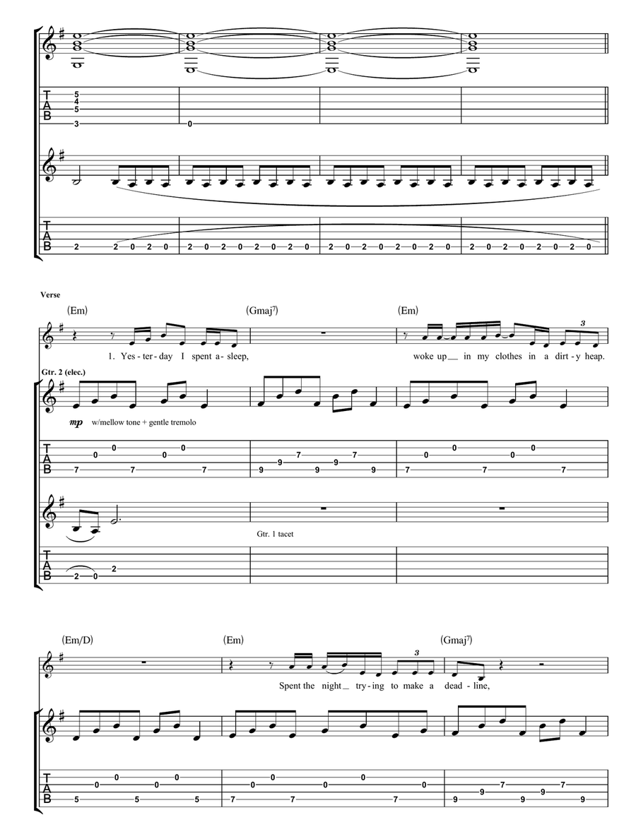 Cedars Of Lebanon Cedars Of Lebanon Guitar Tablature scores gallery preview page 2