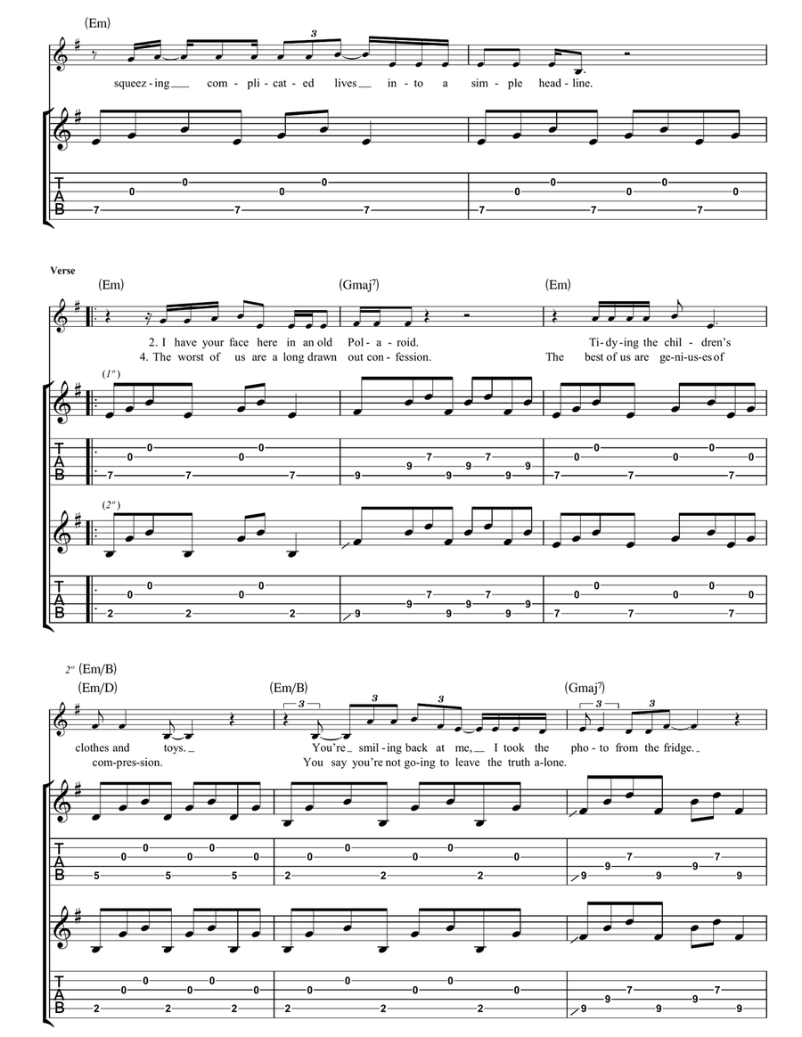 Cedars Of Lebanon Cedars Of Lebanon Guitar Tablature scores gallery preview page 3
