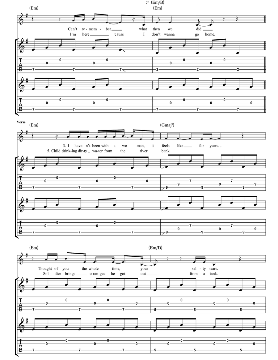 Cedars Of Lebanon Cedars Of Lebanon Guitar Tablature scores gallery preview page 4