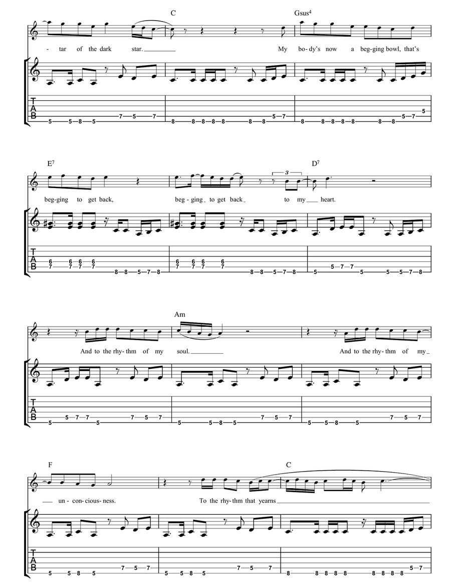 Moment Of Surrender Moment Of Surrender Guitar Tablature scores gallery preview page 3