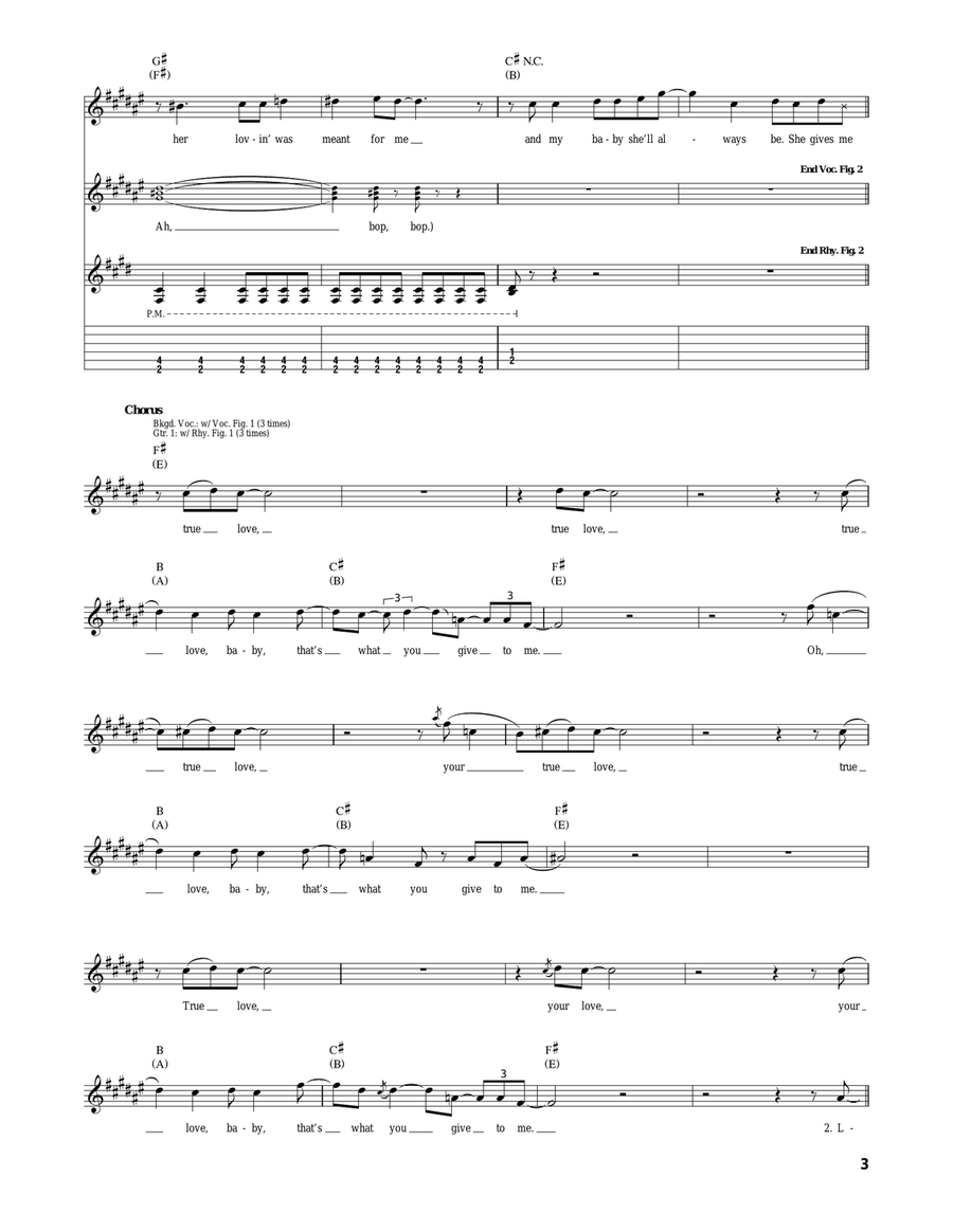 Your True Love Your True Love Acoustic Guitar scores gallery preview page 3