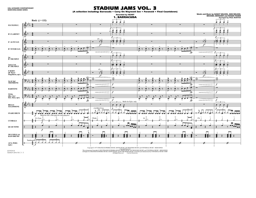 Stadium Jams - Volume 3 - Full Score Marching Band scores gallery preview page 2