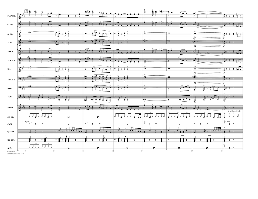 Stadium Jams - Volume 3 - Full Score Marching Band scores gallery preview page 3
