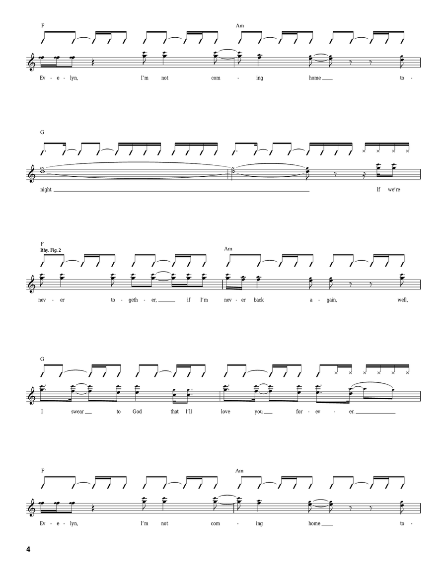 Pints Of Guinness Makes You Strong Acoustic Guitar scores gallery preview page 4