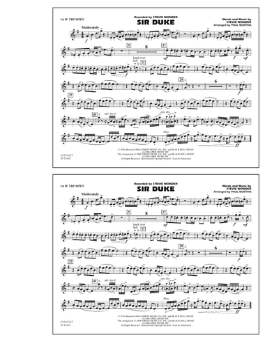 Sir Duke - 1st Bb Trumpet