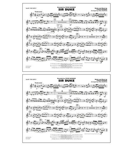 Sir Duke - 2nd Bb Trumpet
