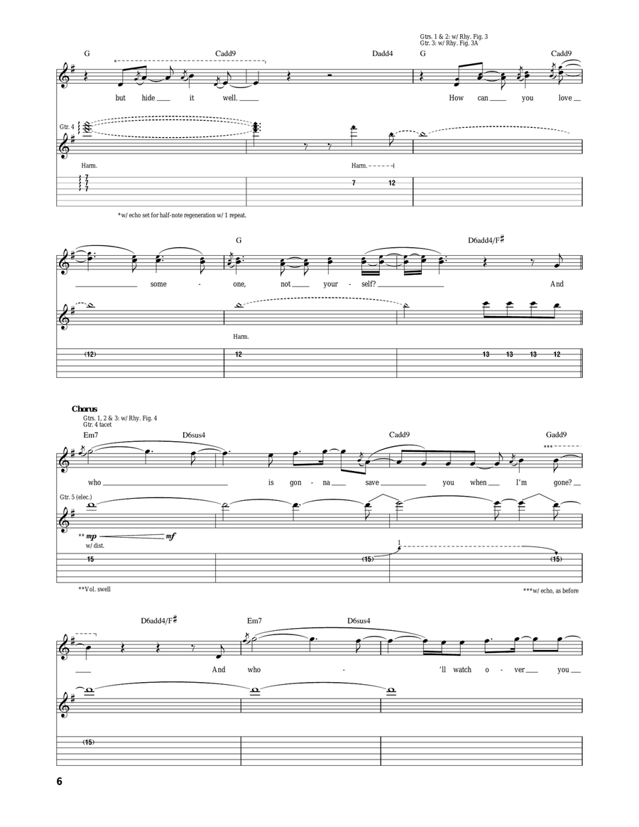 Watch Over You Watch Over You Acoustic Guitar scores gallery preview page 6