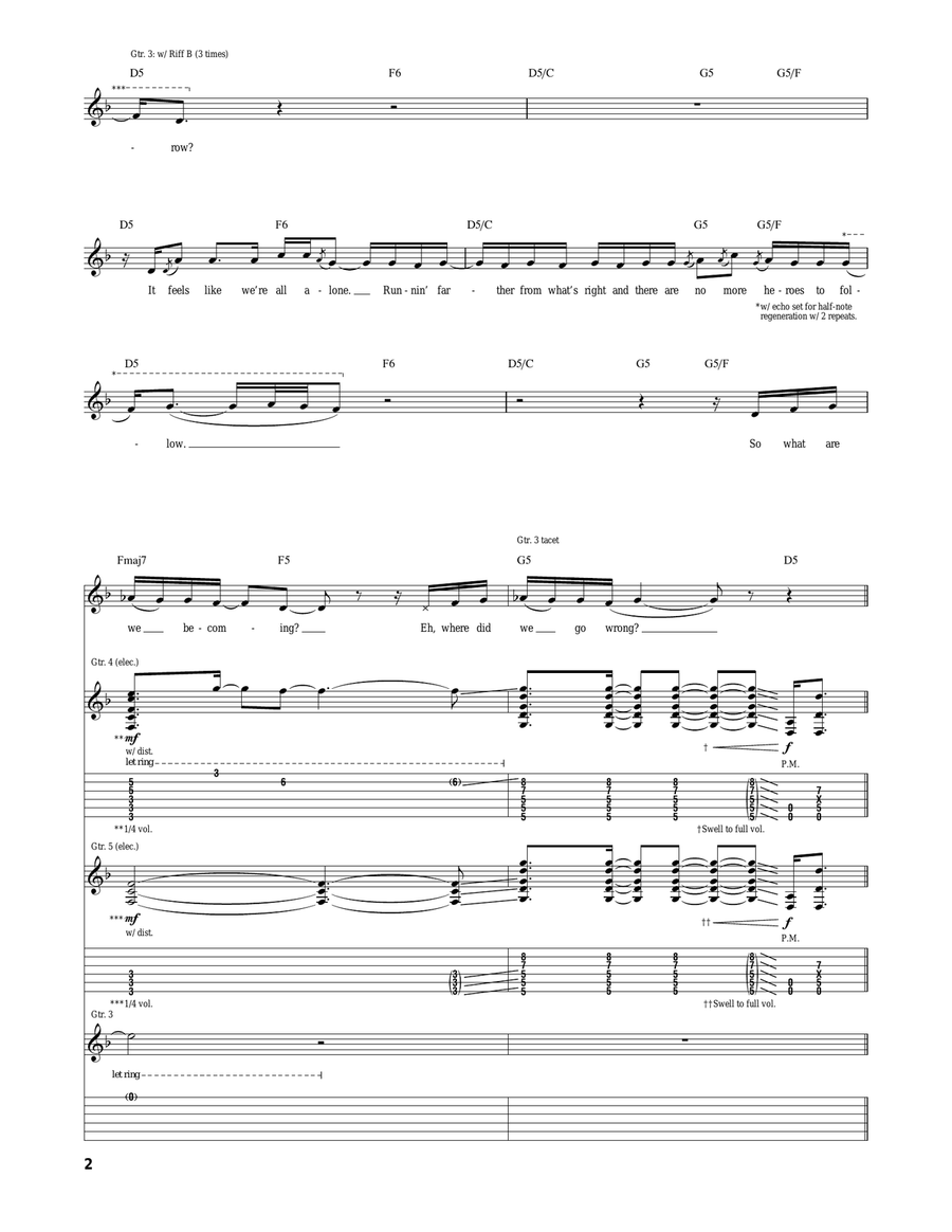 Rise Today Rise Today Acoustic Guitar scores gallery preview page 2