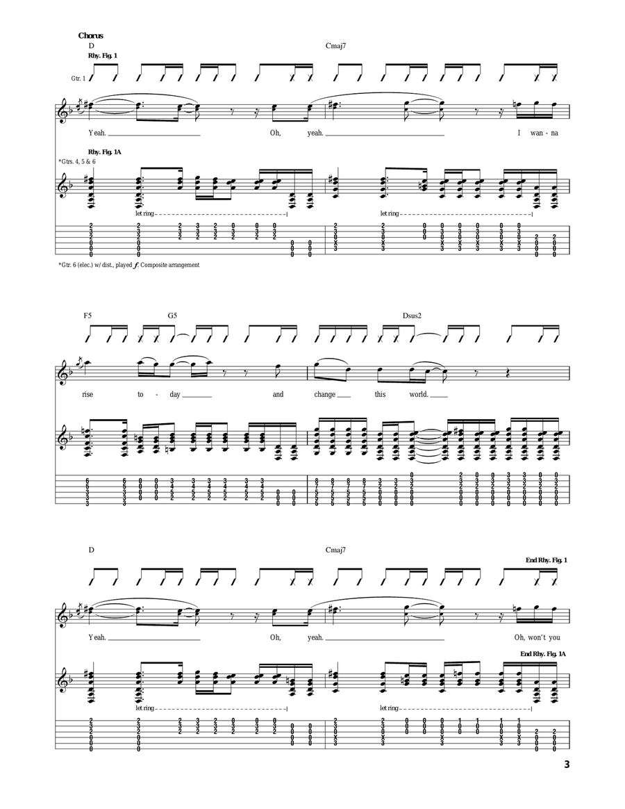 Rise Today Rise Today Acoustic Guitar scores gallery preview page 3