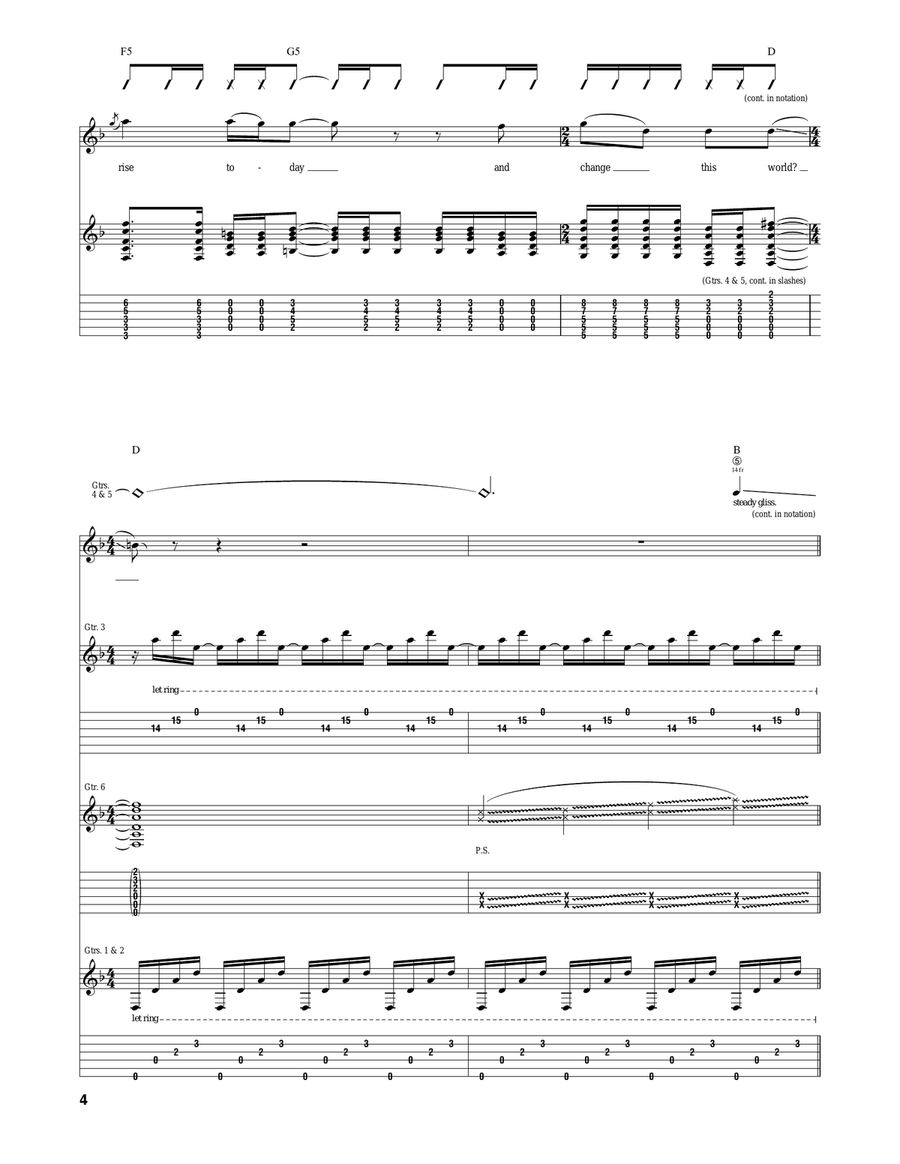 Rise Today Rise Today Acoustic Guitar scores gallery preview page 4