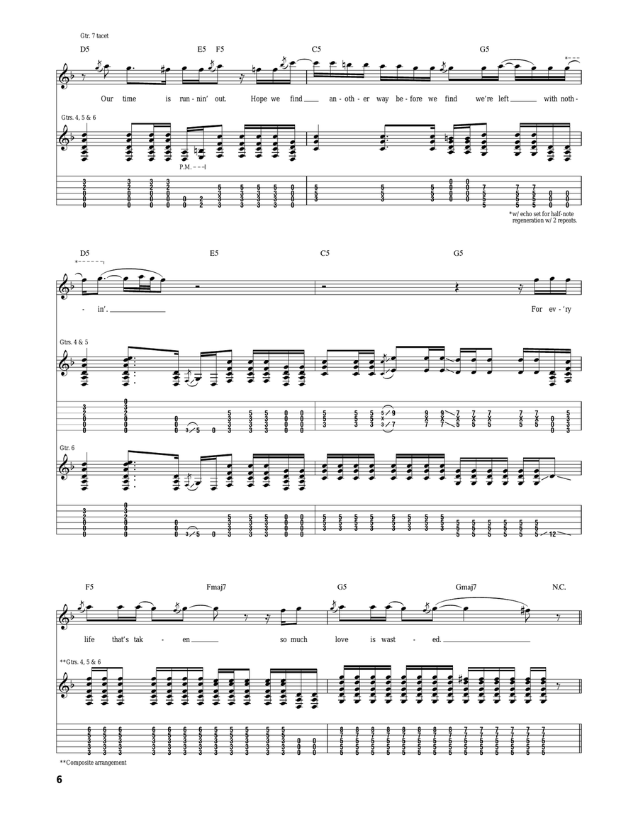 Rise Today Rise Today Acoustic Guitar scores gallery preview page 6