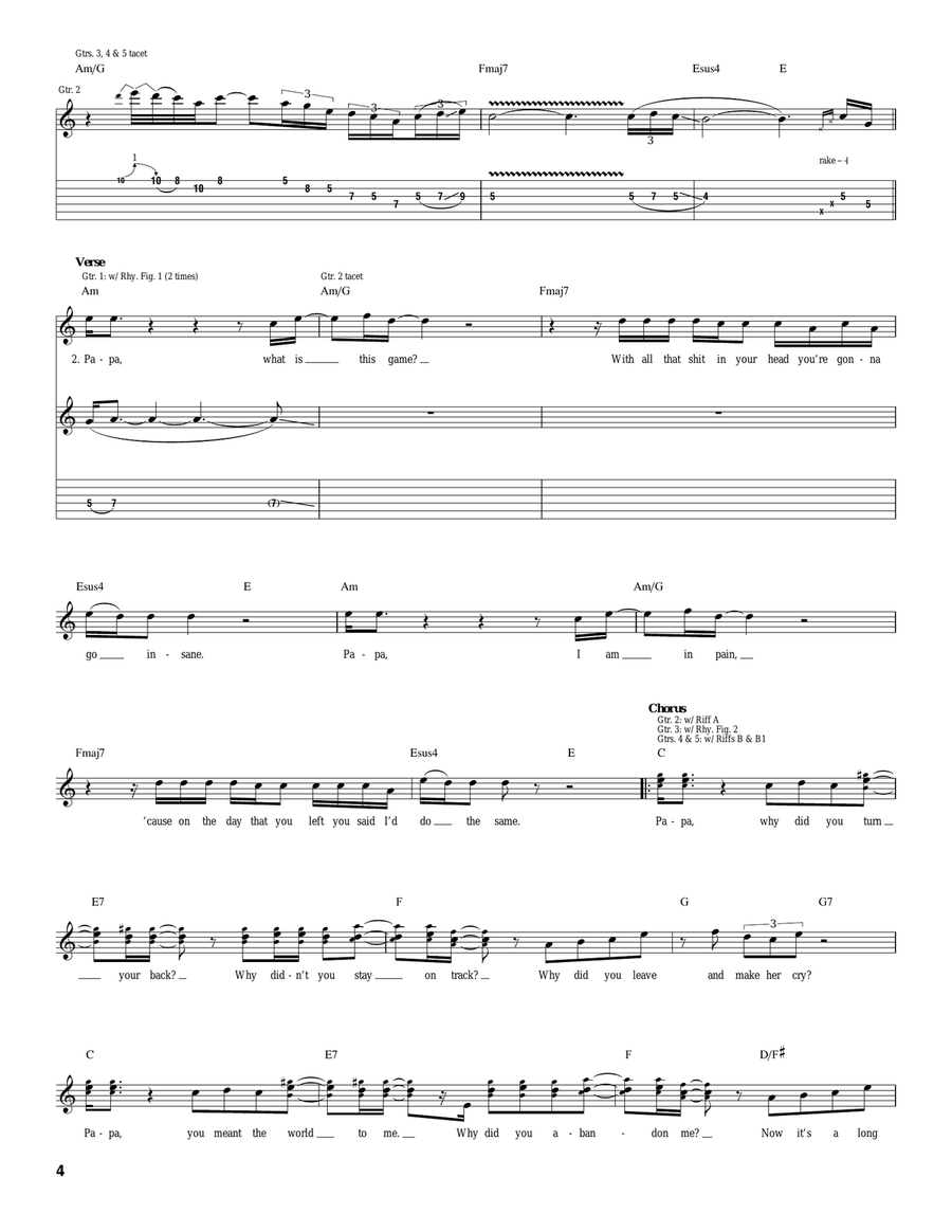 A Long And Sad Goodbye A Long And Sad Goodbye Acoustic Guitar scores gallery preview page 4
