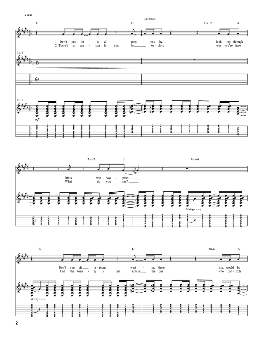 If You Want It If You Want It Acoustic Guitar scores gallery preview page 2