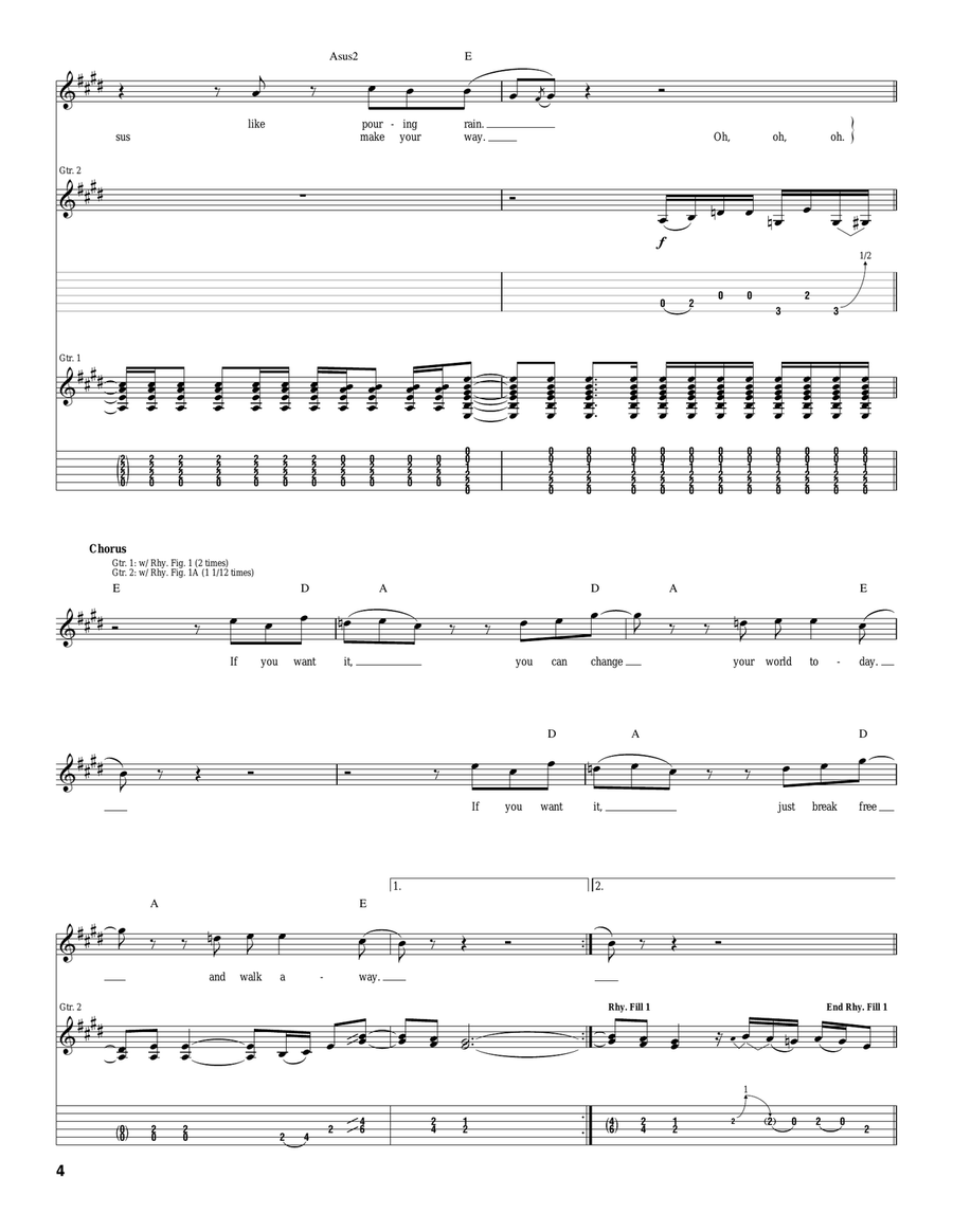 If You Want It If You Want It Acoustic Guitar scores gallery preview page 4
