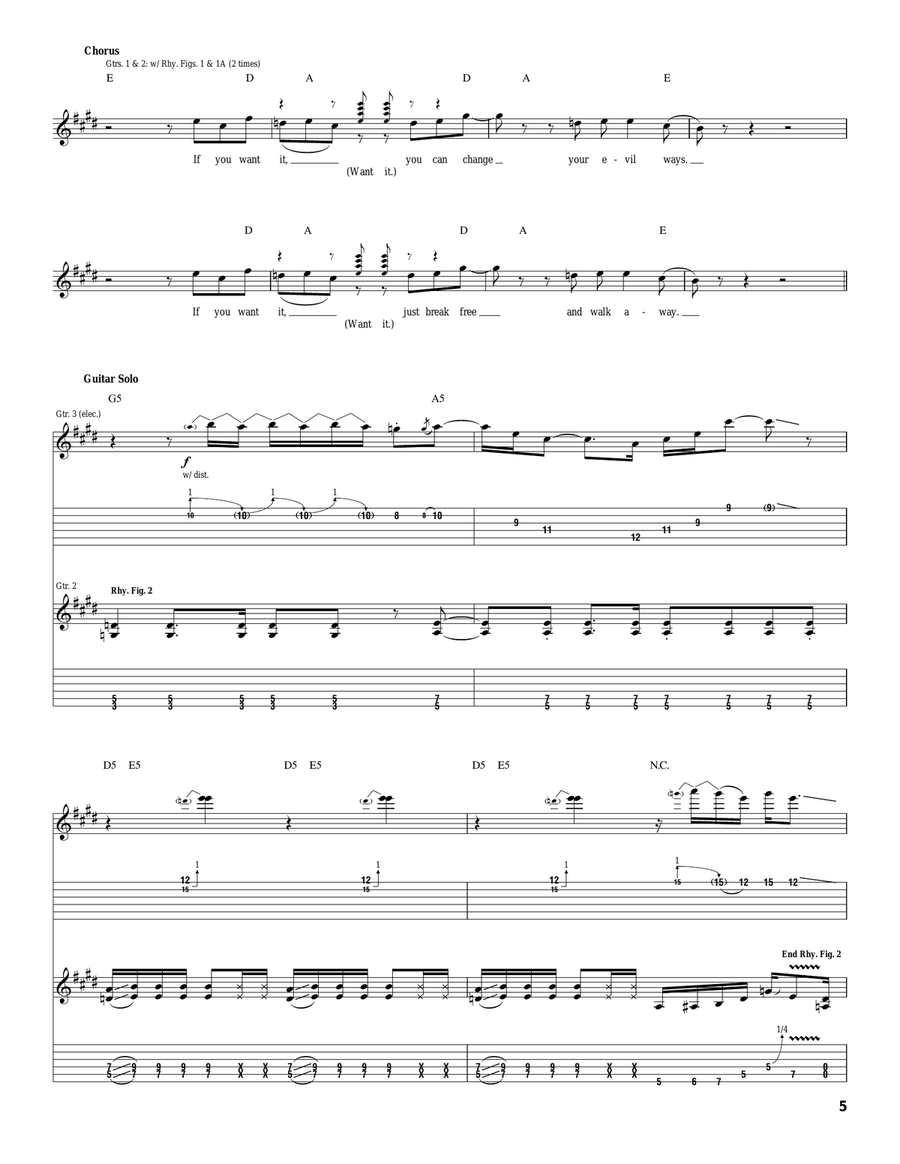 If You Want It If You Want It Acoustic Guitar scores gallery preview page 5