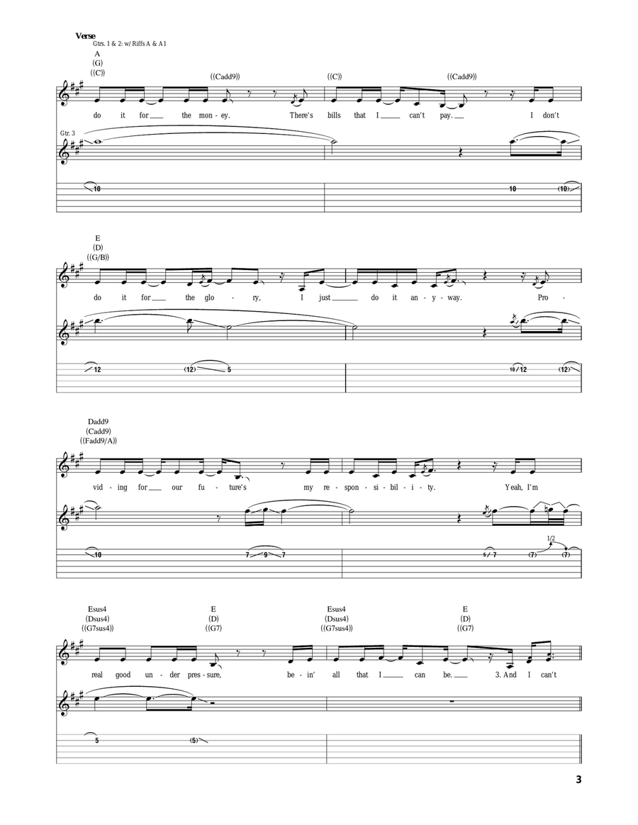 American Soldier American Soldier Acoustic Guitar scores gallery preview page 3