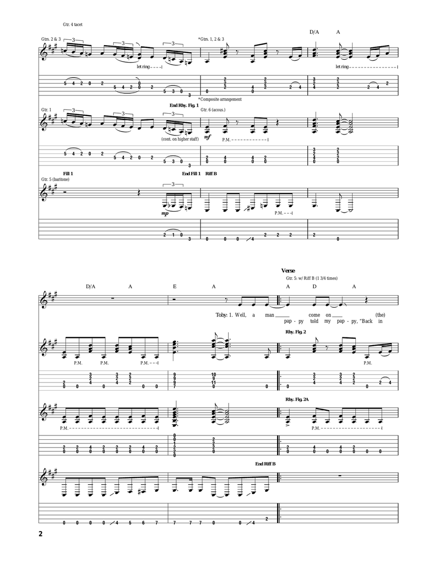 Beer For My Horses Beer For My Horses Acoustic Guitar scores gallery preview page 2