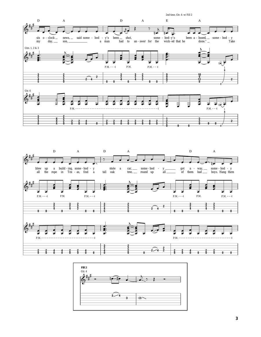 Beer For My Horses Beer For My Horses Acoustic Guitar scores gallery preview page 3
