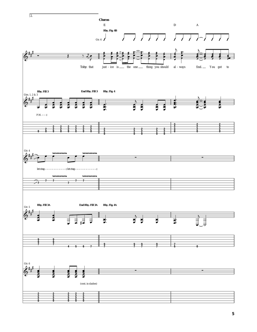 Beer For My Horses Beer For My Horses Acoustic Guitar scores gallery preview page 5