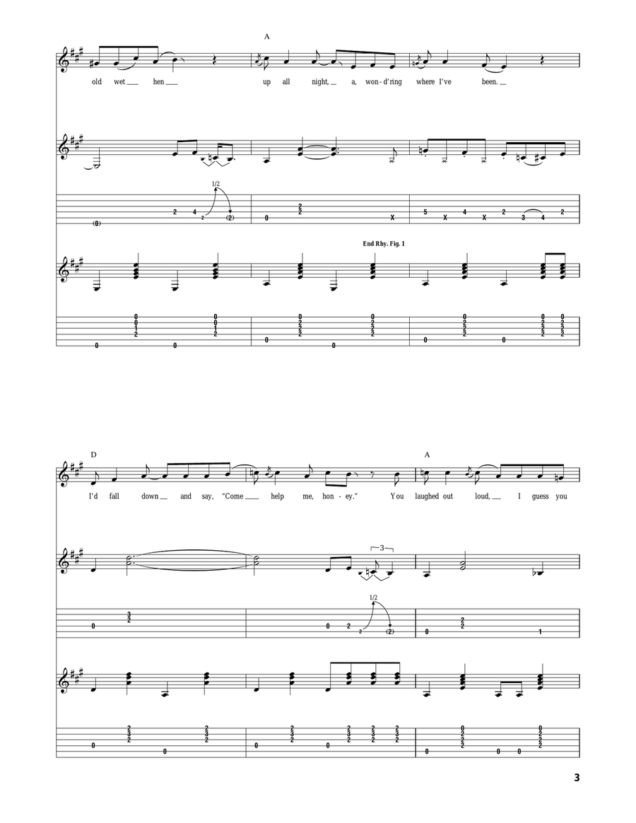 You Ain't Much Fun You Ain't Much Fun Acoustic Guitar scores gallery preview page 3