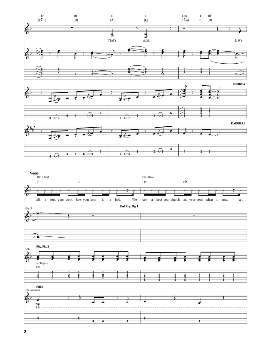I Wanna Talk About Me I Wanna Talk About Me Acoustic Guitar scores gallery preview page 2