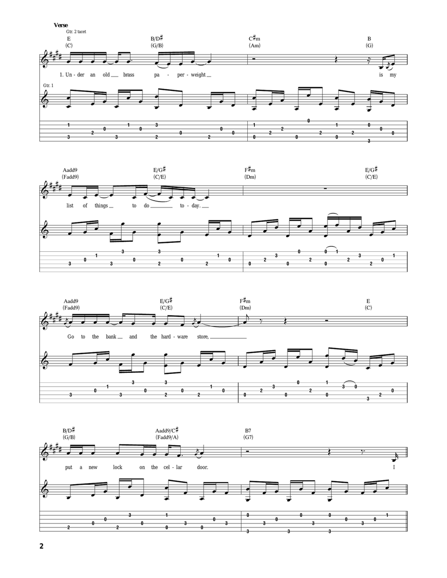My List Acoustic Guitar scores gallery preview page 2