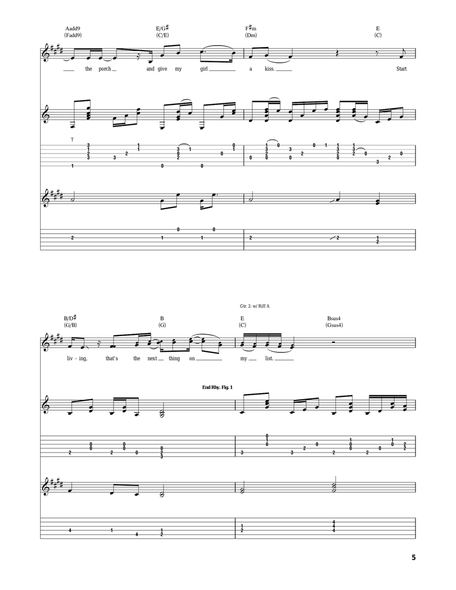 My List Acoustic Guitar scores gallery preview page 5