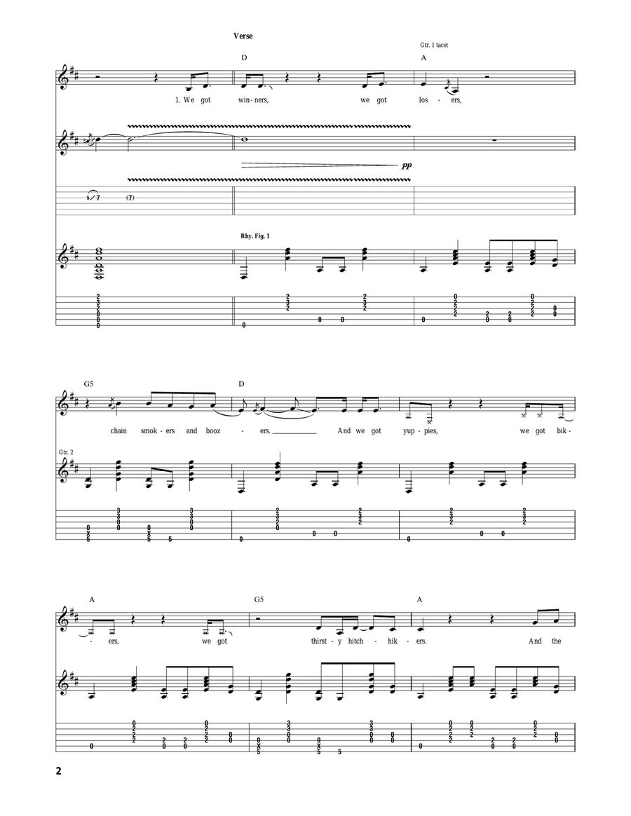 I Love This Bar I Love This Bar Acoustic Guitar scores gallery preview page 2
