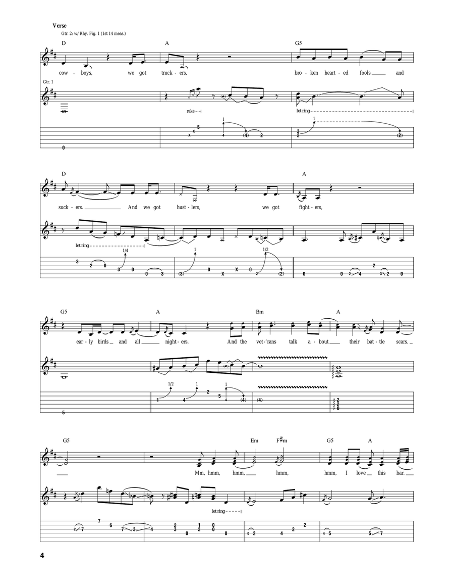 I Love This Bar I Love This Bar Acoustic Guitar scores gallery preview page 4