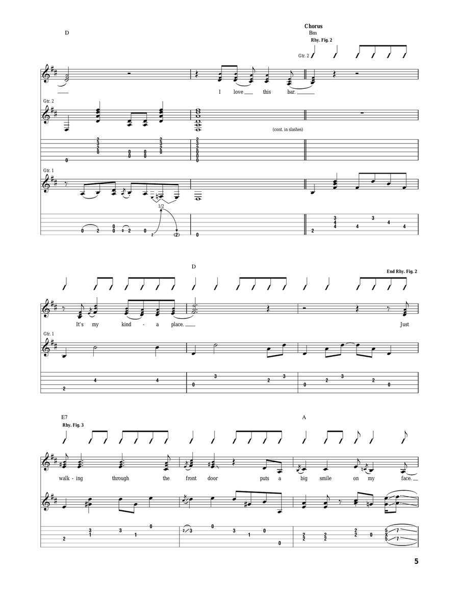 I Love This Bar I Love This Bar Acoustic Guitar scores gallery preview page 5