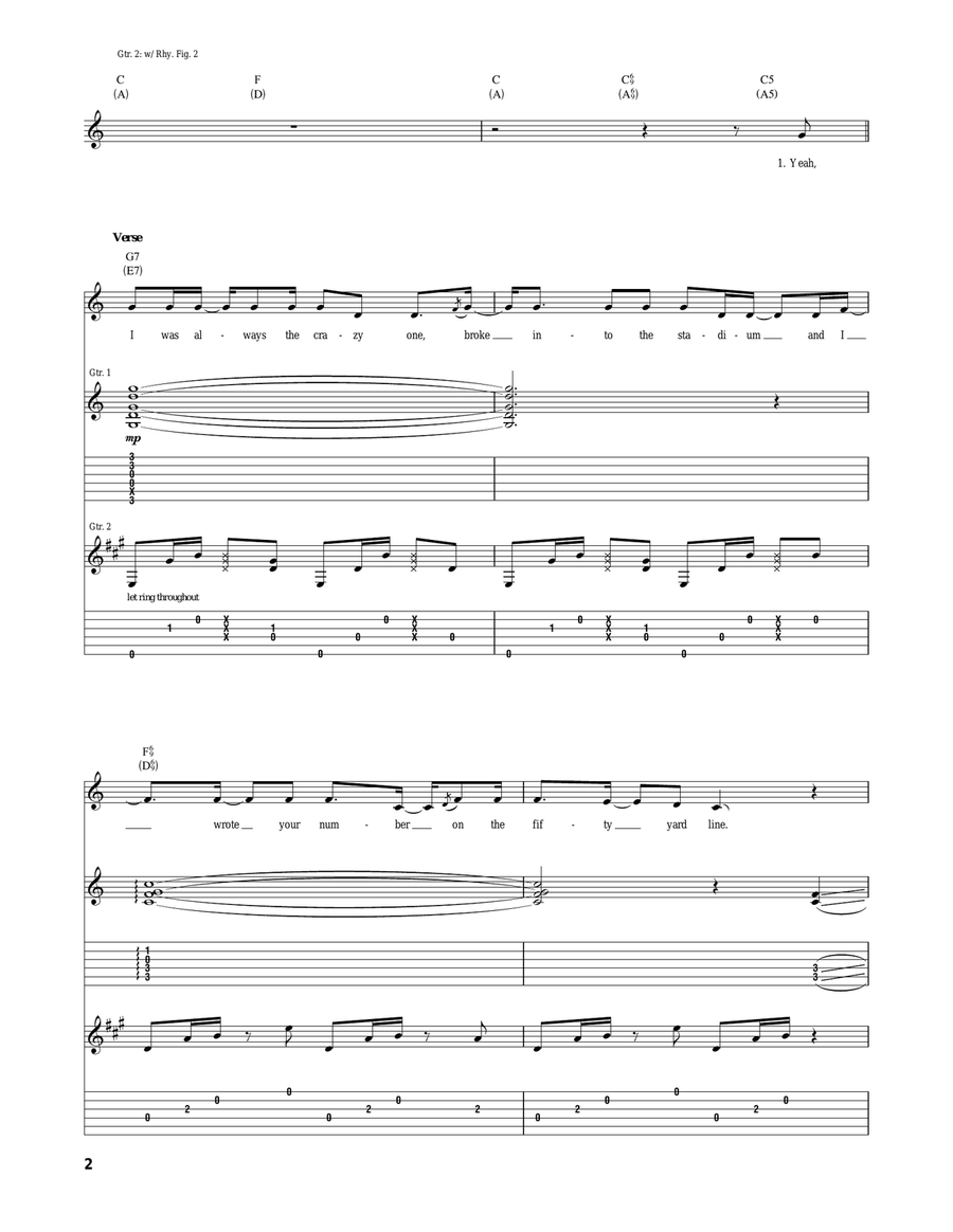 How Do You Like Me Now?! Acoustic Guitar scores gallery preview page 2